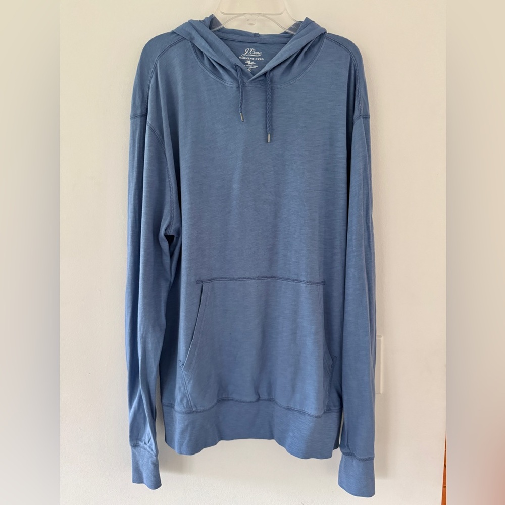 J. Crew Men’s Garment Dyed Slub Cotton Hoodie. Size M. Excellent Condition!!